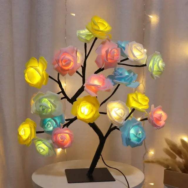 Led Rose Flower Tree Lamp