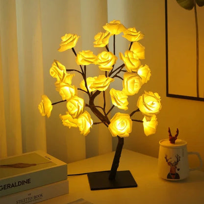 Led Rose Flower Tree Lamp