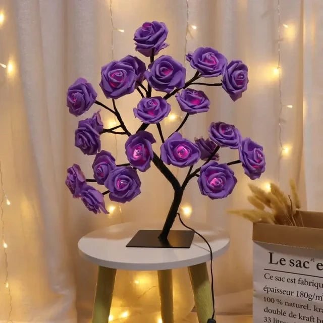 Led Rose Flower Tree Lamp