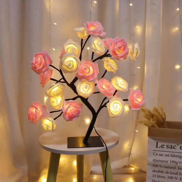 Led Rose Flower Tree Lamp