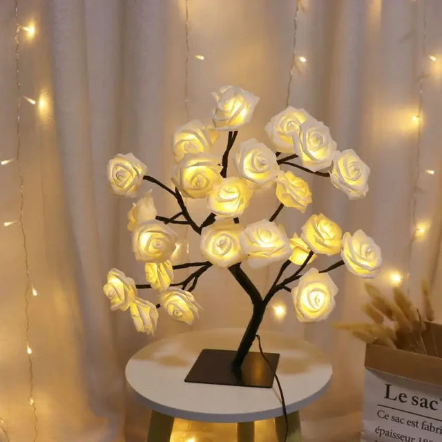 Led Rose Flower Tree Lamp