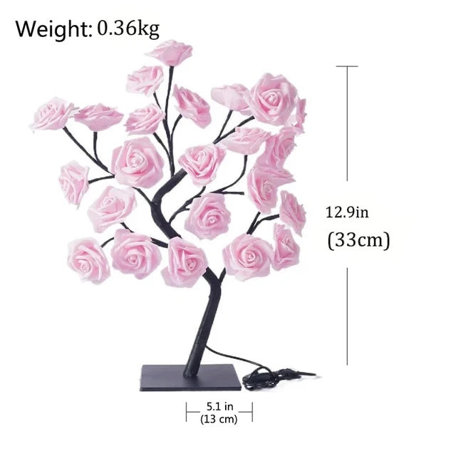 Led Rose Flower Tree Lamp