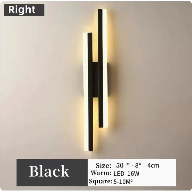 Led Wall Lamps Copper Line Pipe